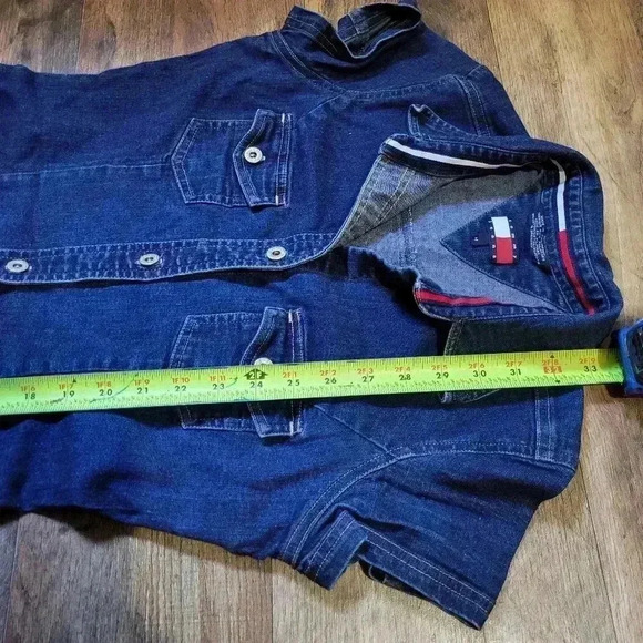 Tommy Hilfiger Y2K Denim Buttondown Dress Size Medium - Picture 6 of 7